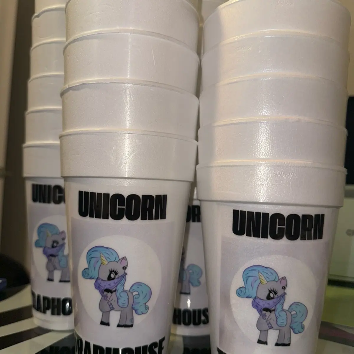Custom Styrofoam Cups Drinkware Mug Reuse Reusable