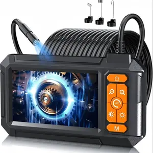 Endoscope Camera with Light, 4.3 Inch IPS Screen, HD 1080P, 8 LED Lights, Ip67 Waterproof, Automotive Diagnostic Tool, Sewer Inspection Device