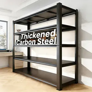 Heavy Duty Garage Shelving Unit - Extra Wide 72" Tall Heavy Duty Metal Storage Rack, 3000 lbs Capacity, Adjustable 5-Tier Shelves with Double-Thickened Columns, Easy Assembly for Garage, Warehouse, Workshop - Industrial Shelving Organizer, Storage Racks