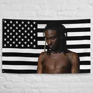 Osamason American Flag Tapestry  Underground Rapper Wall Art  Tapestry Decor Backdrop chill room accessories