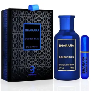 Bharara Double Bleu Pour Homme EDP Perfume Spray (100ML/3.4 OZ) - Fragrance Scent Blend, Aromatic Citrusy Notes, Citrus Top, Long-Lasting, Fresh, Aquatic, Masculine (Beauty & Personal Care, Men's Fragrance)