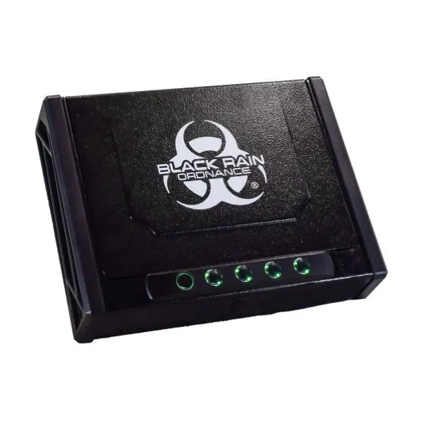 BRO Biometric Security Safe Box - Portable, Compact Fingerprint-Proof Safe with Fingerprint Scanner, Keypad Lock for Valuables Storage