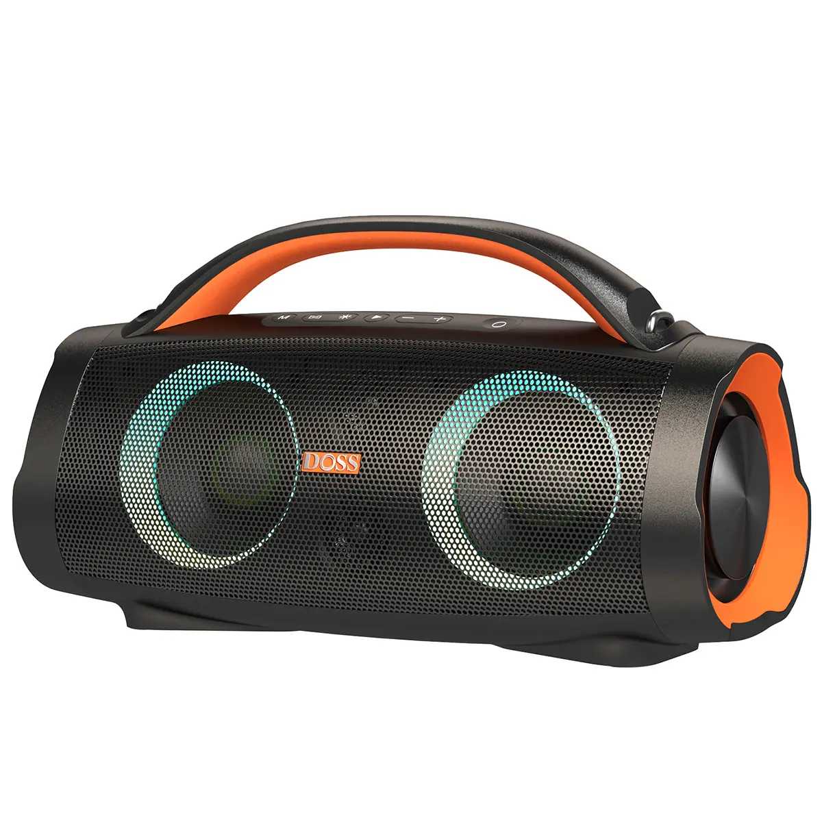 DOSS Extreme Boom+ 100W Stereo Audio Outdoor Bluetooth 5.3 Speaker - IPX6 Waterproof, Durable, Portable, LED Lights, PartySync Mode, USB Rechargeable, Mobile Compatibility, Protection, Outdoor tiktokshopbacktoschool