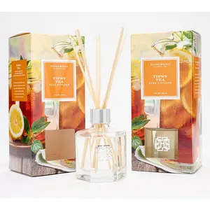 QVC HomeWorx by Slatkin + Co. S/2 Tipsy Tea Home Fragrance Reed Diffusers
