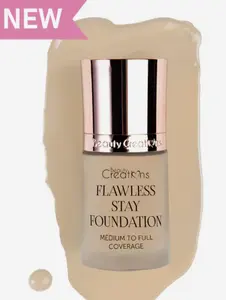 Beauty Creations Flawless Stay Foundation (30ml) - FSP 2.0 Cosmetic, Medium to Full Coverage, Oil-Free, Oil Control, Hydrating, Vitamin E-Infused, Lightweight, Smooth, Radiant Blend for All Skin Types
