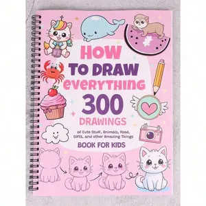 How To Draw Anything For Painting Enthusiast, 300 Cute Step-By-Step Simple Drawings Of Adorable Things, Animals, Food, Gifts, And More Amazing Stuff,Back To School,School Supplies
