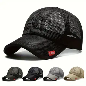 Summer Men And Women Mesh Baseball Cap Fashion Embroidery Sun Hat Sunscreen Cap