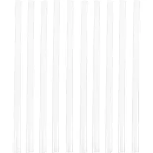 Transparent 12 Inch Plastic Binding Spine Bars Slide Clips for A4 Report Covers, Clear Folder Accessories for Office School File Organization 10 Pack