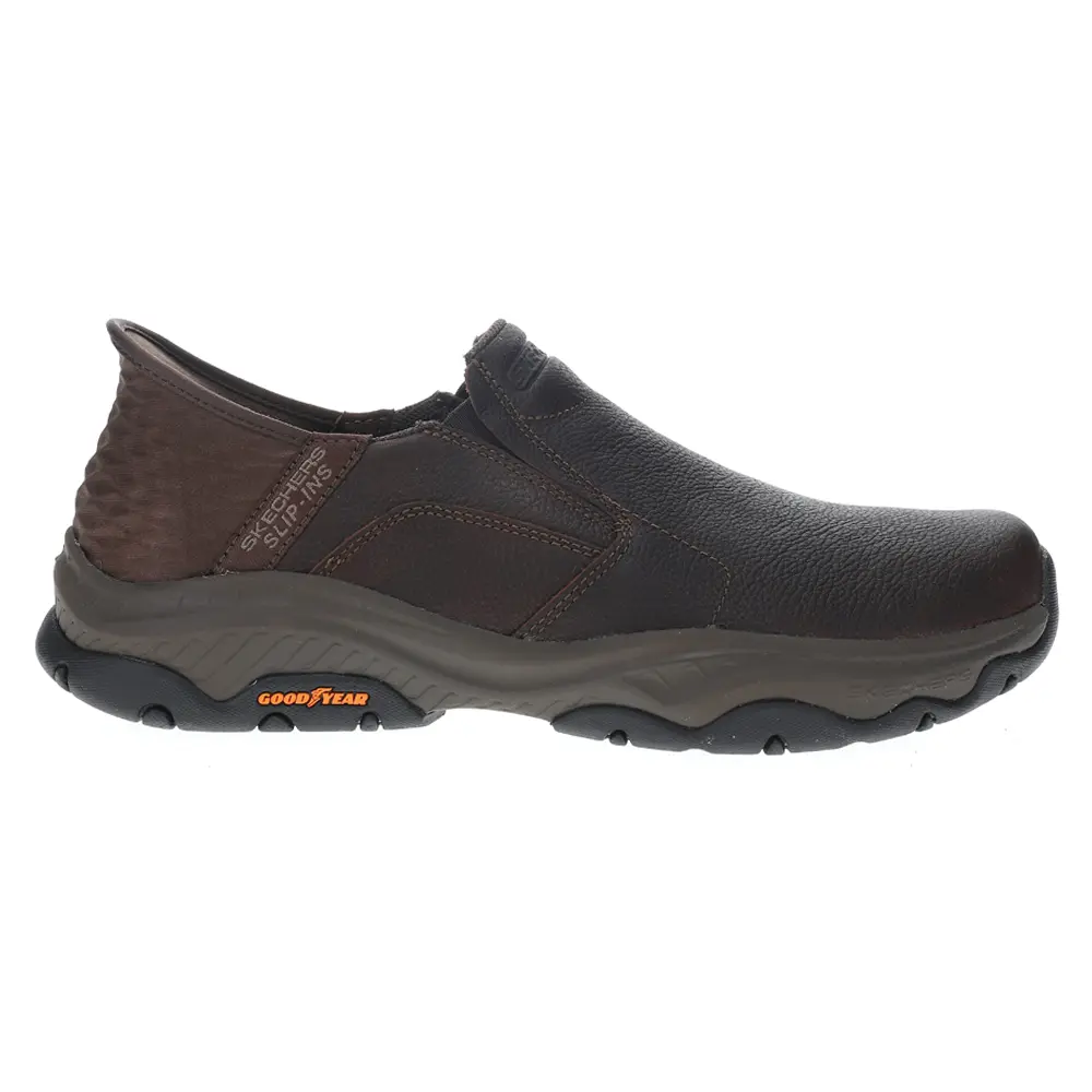 Skechers Mens Slip-Ins Relaxed Fit Craster Lanigan Slip On Casual Shoes - Brown