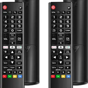Pack of 2) Universal Remote for LG Smart TV, Compatible with All LG TV Remote Control LCD LED OLED UHD HDTV 3D 4K Smart TV Models, Replacement Remote for LG Smart TV with Netflix Amazon Shortcuts Key