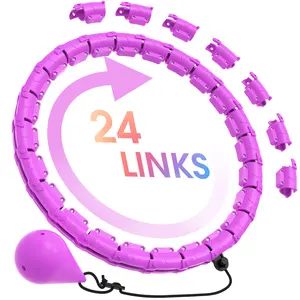 Lavidaei Smart Detachable Weighted exercise Circle for Women 120cm 47in Fitness Tool with Weights for Exercise & Detachable Design Home Workout Equipment 24 Links