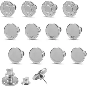 30 count Jean Buttons - Easy to Install, , Adjustable Size