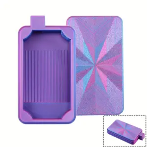 1pcs Colorful New Diamond Painting Tray with Lid, Storage Tray Design, Accessories & Tools, Suitable for 5D Diamond Painting Set