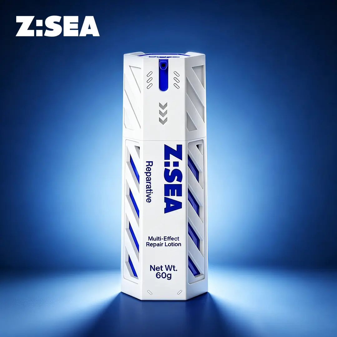 Z:SEA Men's Oil-Free Anti-Acne Face Moisturizer Gel Lotion - Daily Oil Control, Skin Repair, Hydration, Dry Skin Support - Lightweight, Non-Greasy - 2.11 oz, Moisture, Oily, Damage Repair, Acne Prone, Smooth Skin Routine