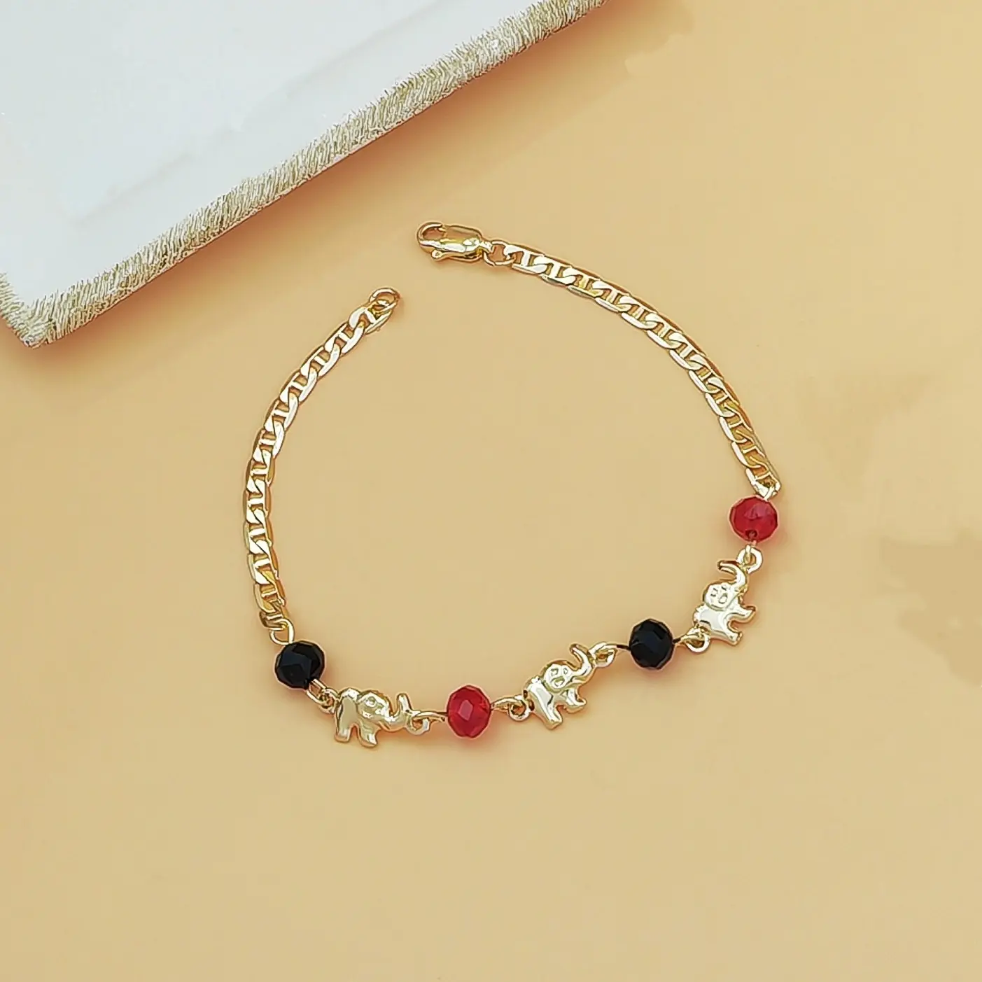 Women's Boho Beaded Bracelets, Ethnic Multi-Layer Adjustable Bangle with Elephant Charm, Funky Stylish Accessories, Adjustable Bangle Jewelry, Boho Beaded Band, Accessories For Women, Animal, Female, Boho Charm