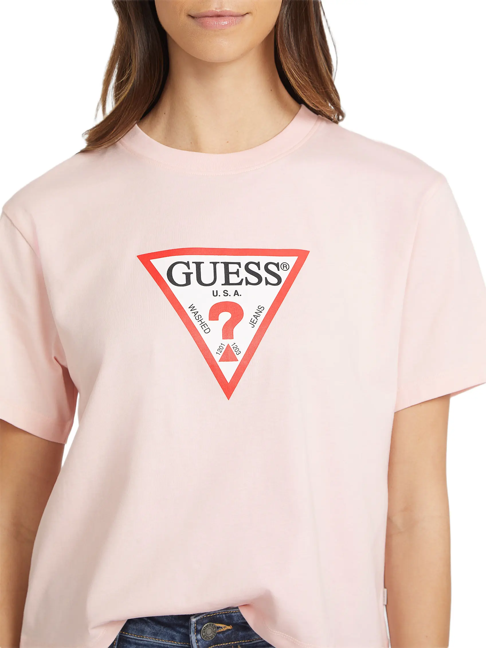 GUESS Jeans Female Boxy Iconic Tee GUESS Jeans Female Boxy Iconic Tee