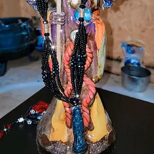 Collar SANTA MUERTE NEGRA