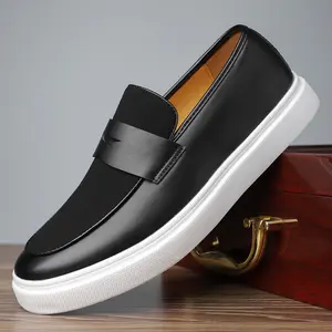 MEN'S FASHIONABLE BUSINESS LOAFER SHOES - One foot stirrup, non-slip rubber sole, all-season use