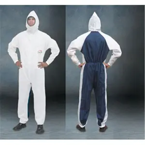 212 MAIN Nylon-Cotton Full-Zip (Zipper) Hooded Pullover Paint Suit Uniform for Men, Plain Workwear with Elastic Tie Waist, Protective Cloth, Extra Large for Automotive & Motorcycle Use