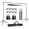 EMART Backdrop Stand 10x10ft Photo Studio Adjustable Background Stand Support kit  Adjustable Tripod Support with 2 Crossbars, 8 Spring Clamps, 2 Sandbags, Carry Bag for Photography, Wedding Decor