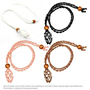 4PCS Holder Adjustable Rope Necklace Cord for DIY(Black/White/Pink/Brown), Great For Birthday Gifts, Party, Christmas Gifts, Thanksgiving, Wedding Anniversary, New Year's Gifts tiktokshopspringglowup