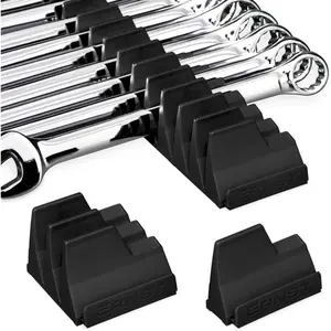 Wrench Storage Rack, Detachable Tool Wrench Storage Organizer, Creative Storage Rack - Black