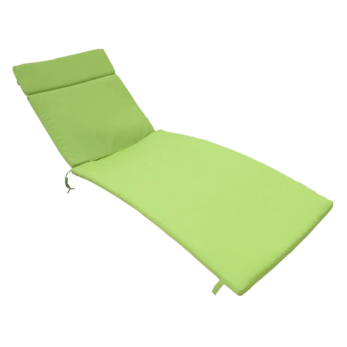 79.25*27.5*1.5 Inch Green Polyester Outdoor Chaise Lounge Cushion, Water Resistant Soft Replacement Seat Pad with Fastening Ties, Non-slip Universal Patio Furniture Cushion for Backyard Deck Garden Use, Cushions For Outdoor Chairs, Outdoor Furniture Cushi