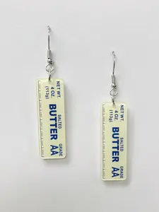 Stick of butter earrings