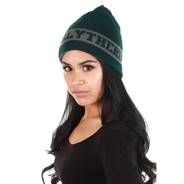 Reversible Slytherin Knit Beanie