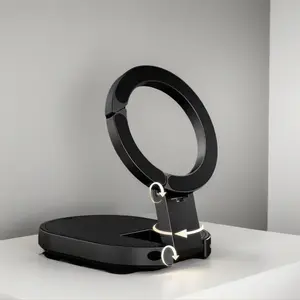 3-in-1 Suction Magnetic Phone Holder for MagSafe, 360° Rotatable Phone Tripod Mount with Carabiner Clip, Compatible with iPhone 17-12, Ideal for Car Dashboard, Gym, Kitchen, Office