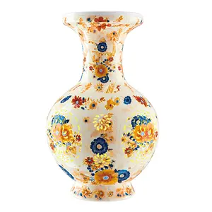 Flower Arrangement Porcelain Antique Blue and White Vases - 3D Jigsaw Puzzle Home Living Room Decoration Crafts Antique Frame Display