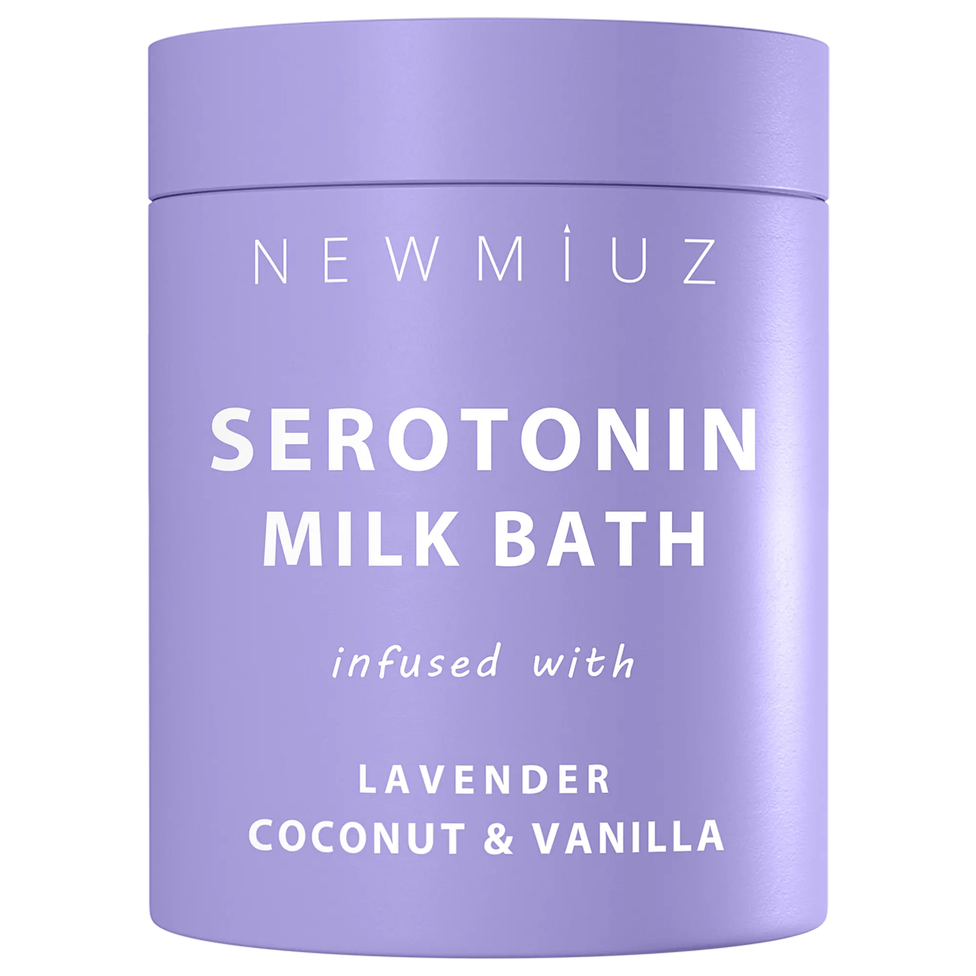 Serotonin Milk Bath Soak 300g - Creamy Coconut Lavender Milk Bath Salt with Calm Vanilla Scent for Softening & Hydrating Skin Luxury Relaxation & Destress