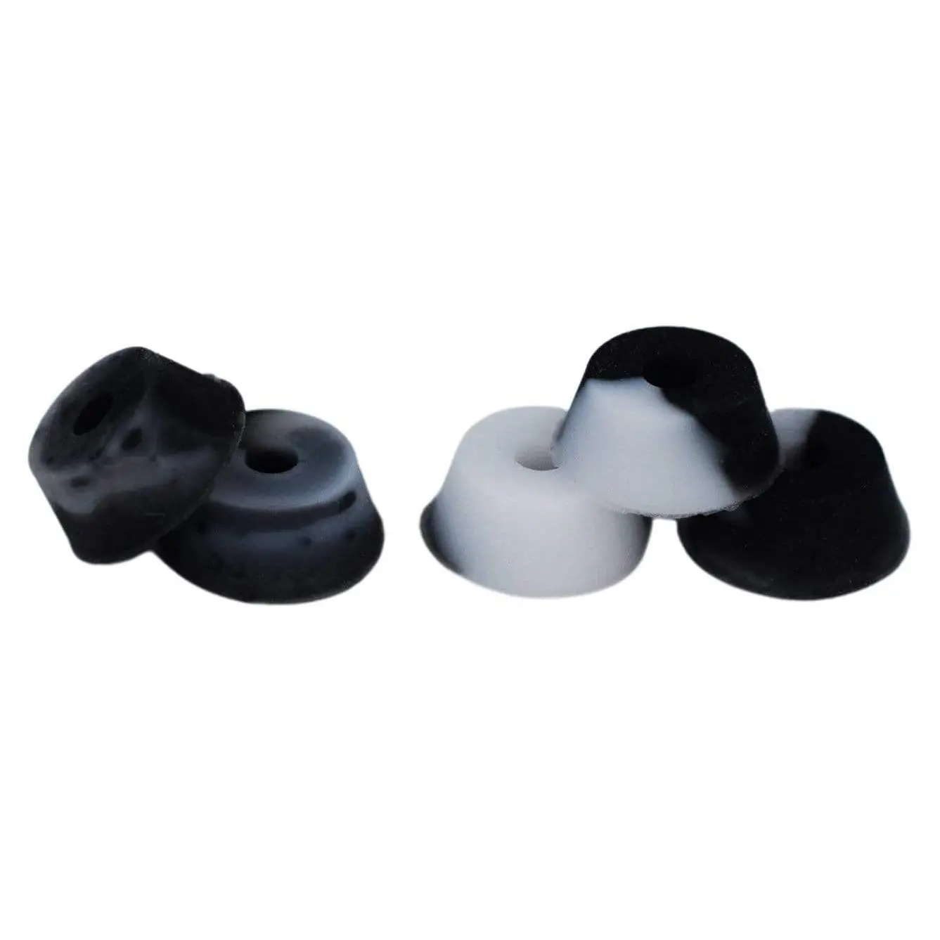 Bubble Bushings Pro Duro Series - Multiple Durometers - Black and White Swirl Bubble Bushings Pro Duro Series - Multiple Durometers - Black and White Swirl