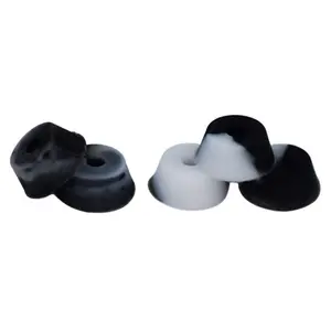 Bubble Bushings Pro Duro Series - Multiple Durometers - Black and White Swirl