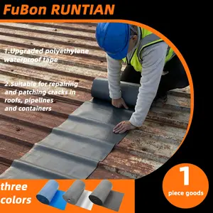 FuBon RUNTIAN Roof Seam & Corrugated Sheet Tape, 11.8in x 5.5yd Heavy-Duty Seal, UV-Resistant, Windproof, Waterproof, High Temperature Resistant, Tool-Free Roof Repair Solution,summervibes