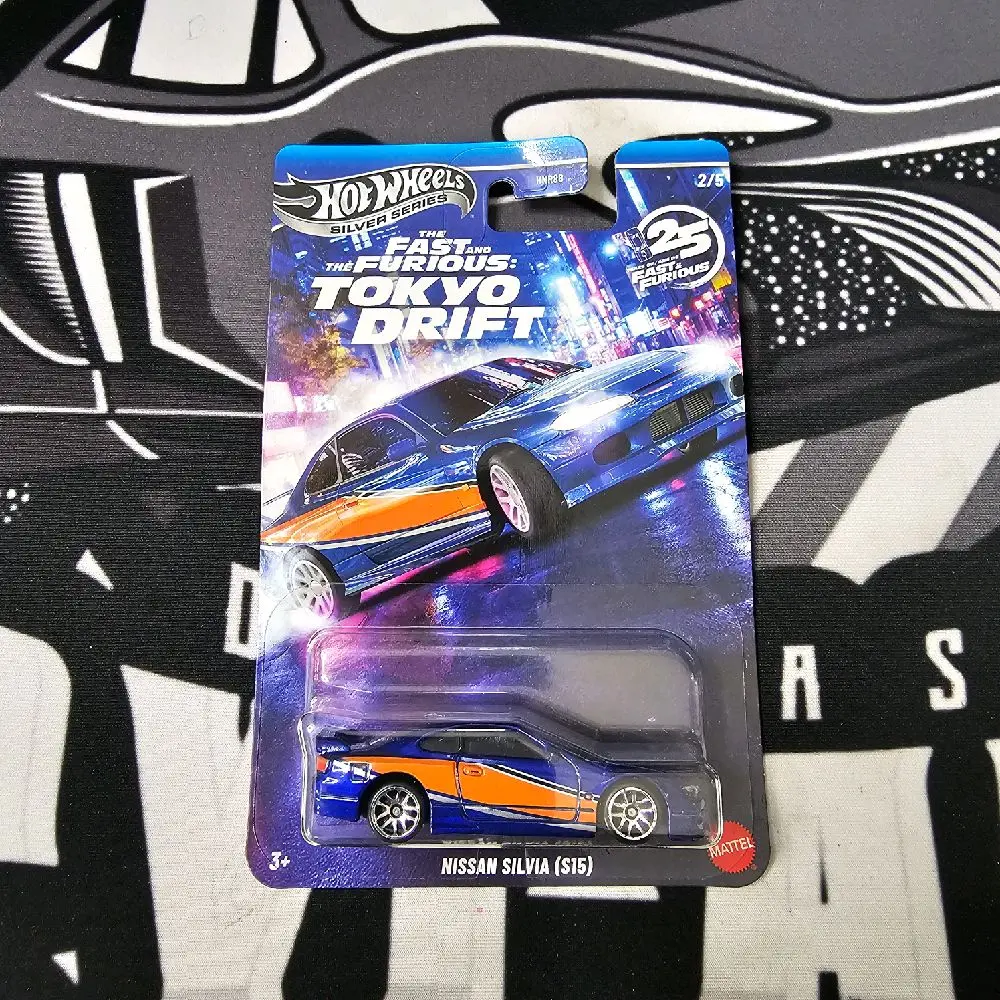 Hot Wheels Silver Series - Tokyo Drift - Nissan Silvia S15 - 1:64 Diescat Model Toy Car