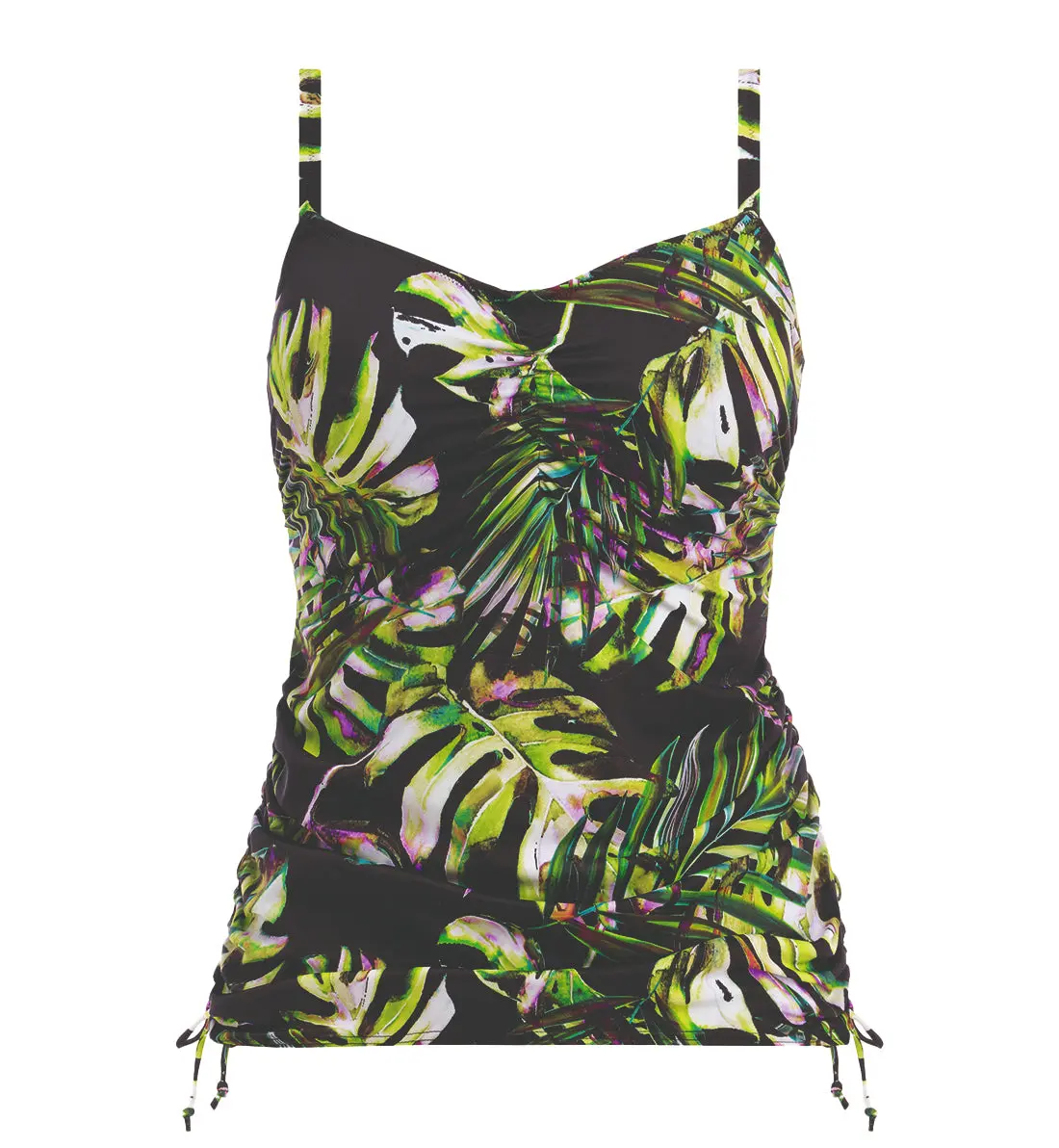 Fantasie Palm Valley Adjustable Sides Underwire Tankini (6764) - Black
