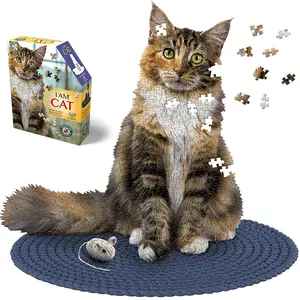 Cat 550 Piece Puzzle - Animal Shaped