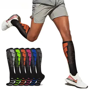 1 Pair Sports Compression  for Women and Men - Calf Support for Running Nurses Flight Pregnancy Circulation Athletic Floral Table Runner Padded Football Socks casual boat sock circulation-best performance crew Soccer Socks Breathable Mid-Tube