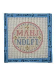 MAHJ/NDLPT 4-inch Round Needlepoint Canvas