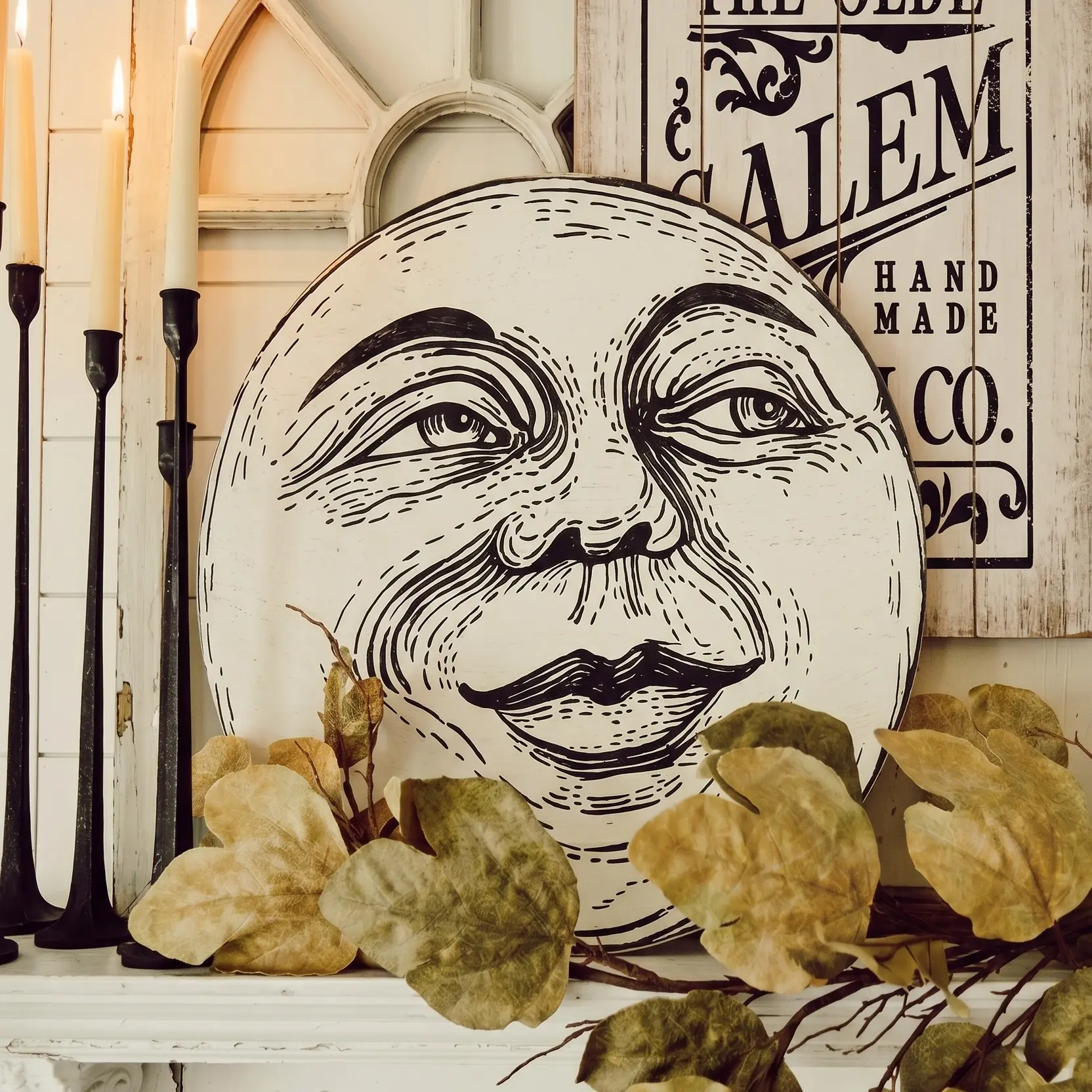 Harvest Hollow Man in the Moon Wall Decor