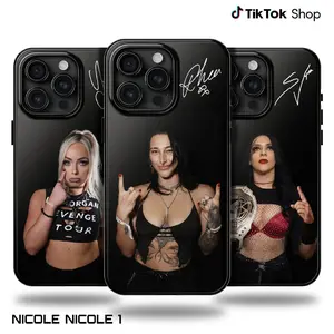 WWE Female Wrestler Iconic Signature Phone Case, Legendary Wrestler Collection, Iconic Woman Wrestling Star Black Phone Cover, Gifts For American Professional Wrestling, 17 Air Pro Max