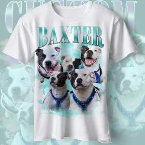 Personalised Bootleg t shirt, Dog Collage t shirt, Dog Lovers tshirt, Personalised Dog T shirt, Viral 90s style dog t shirt