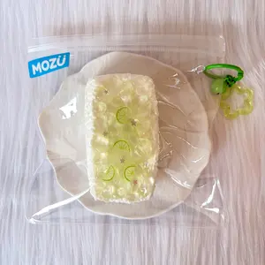 [Mallow Putty Texture] taba squishy Lime Slush Block, Fidgets Toy for Stress Relief & Fun – Perfect for Party, Birthday, Holiday & Christmas Gifts – Silicone Material [217g]