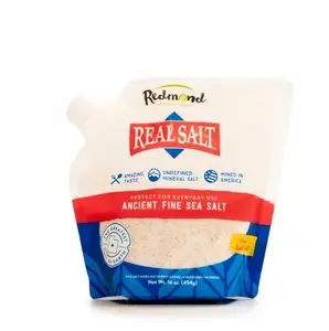 Redmond Real Salt - Ancient Fine Sea Salt, Unrefined Mineral Salt, 16 Ounce Pouch (1 Pack)