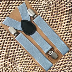 Dusty Blue Suspenders