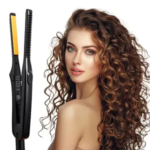 Curl and straight hair dual-purpose splint straightening electric splint curling device for styling and curling straight hair splint