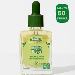 Allways Drops Mojito Water Flavor Enhancer | Zero Sugar Lime Mint Mocktail Drops | Naturally Sweetened Drink Flavoring for Water Sparkling Water and Mocktails