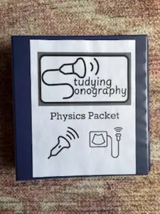 Studying Sonography Physics Packet:  Edelman Chapter 1-24 Notes, Formula Charts, Key Terms, AKAs, and Correlation to SPI Topics.