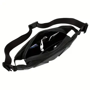 1pc Men's New Fashion Hard Shell Bag, Chest Bag Outside Crossbody Bag, Sports Bag Casual Fanny Backpack